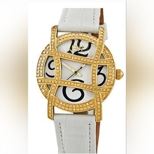 JBW WATCH LEATHER DIAMONDS